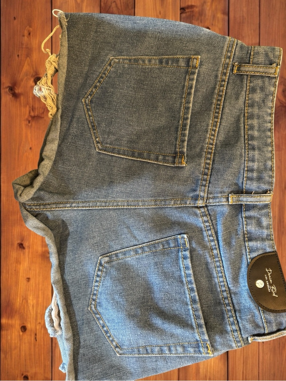 Denim Blvd Rhinestone Studded Embellished Distressed Festival Jean Shorts Medium - Picture 11 of 16